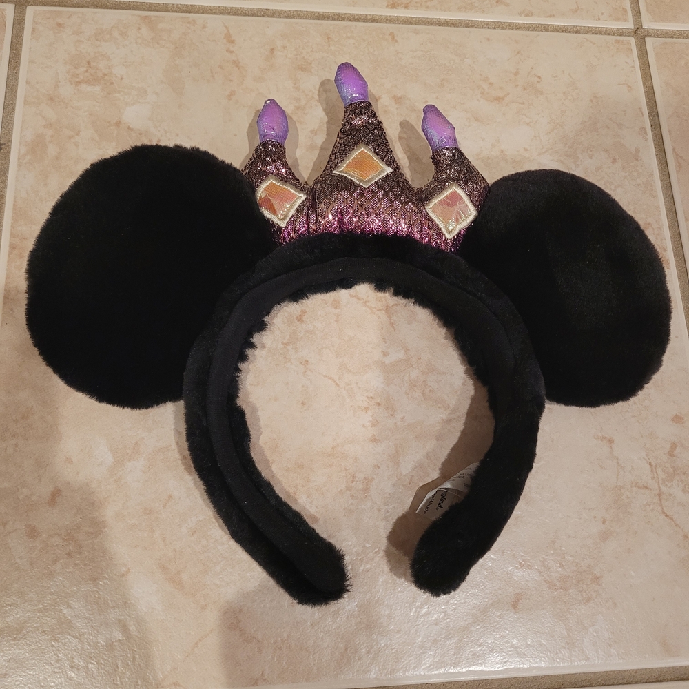 Disney Black and Purple Minnie Mouse Ears Headband